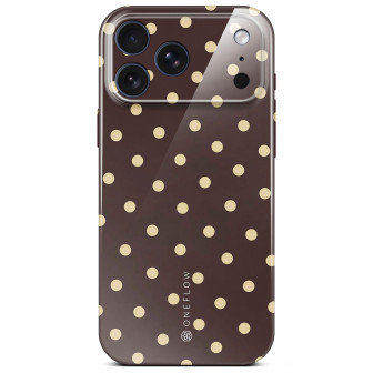 ONEFLOW Splash Cover iPhone 17 Pro Design Muster – Espresso Sprinkles