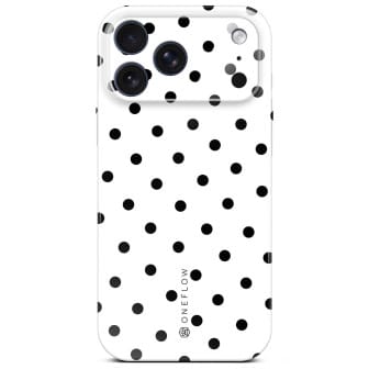 ONEFLOW Splash Cover iPhone 17 Pro Design Muster – Polka Noir ONEFLOW Splash Cover iPhone 17 Pro Design Muster – Polka Noir