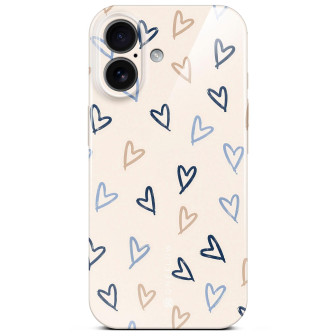 ONEFLOW ONEFLOW Splash Cover iPhone 17 Design Muster – Denim Doodles