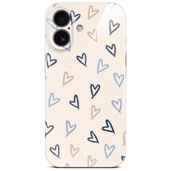 ONEFLOW ONEFLOW Splash Cover iPhone 17 Design Muster – Denim Doodles