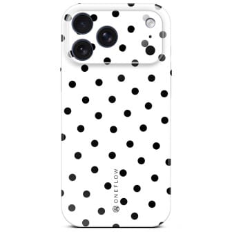 ONEFLOW Splash Cover iPhone 18 Pro Design Muster – Polka Noir ONEFLOW Splash Cover iPhone 18 Pro Design Muster – Polka Noir