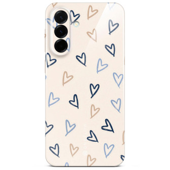 ONEFLOW Splash Cover Samsung Galaxy A37 5G Design Muster – Denim Doodles