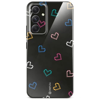ONEFLOW ONEFLOW Splash Cover Samsung Galaxy A54 5G Design Muster – Retro Heartbeat