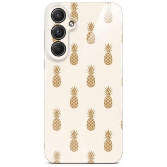 ONEFLOW ONEFLOW Splash Cover Samsung Galaxy A55 5G Design Muster – Cabana Gold