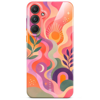 ONEFLOW ONEFLOW Splash Cover Samsung Galaxy A55 5G Design Muster – Peach Eclipse