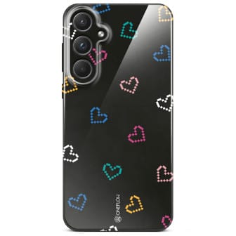 ONEFLOW ONEFLOW Splash Cover Samsung Galaxy A55 5G Design Muster – Retro Heartbeat