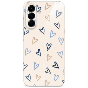 ONEFLOW Splash Cover Samsung Galaxy A56 5G Design Muster – Denim Doodles