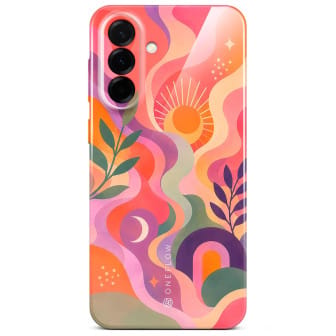 ONEFLOW Splash Cover Samsung Galaxy A57 5G Design Muster – Peach Eclipse ONEFLOW Splash Cover Samsung Galaxy A57 5G Design Muster – Peach Eclipse