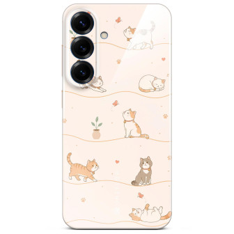 ONEFLOW Splash Cover Samsung Galaxy S25 Design Muster – Catnap Club