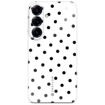 ONEFLOW Splash Cover Samsung Galaxy S25 Design Muster – Polka Noir ONEFLOW Splash Cover Samsung Galaxy S25 Design Muster – Polka Noir