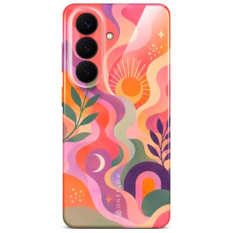 ONEFLOW Splash Cover Samsung Galaxy S26 Design Muster – Peach Eclipse ONEFLOW Splash Cover Samsung Galaxy S26 Design Muster – Peach Eclipse