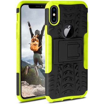 ONEFLOW Tank Case iPhone XS Panzerhülle Outdoor – Lime