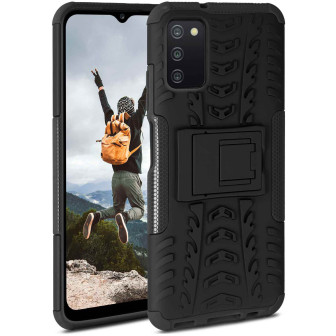 ONEFLOW Tank Case Samsung Galaxy A03s Panzerhülle Outdoor – Obsidian