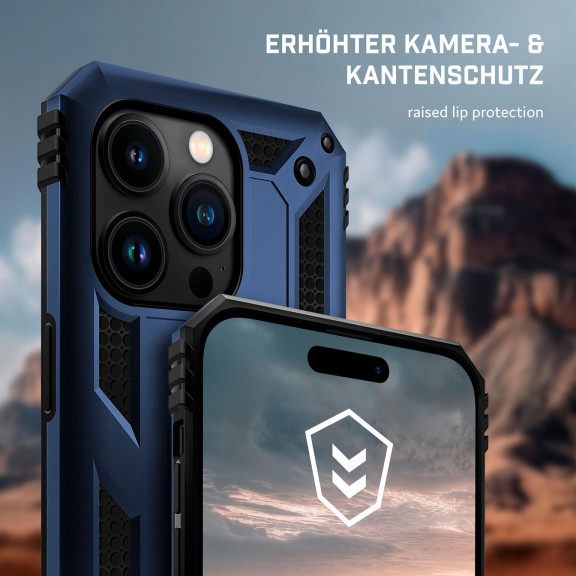 ONEFLOW Titan Cover iPhone 15 Pro Panzerhülle Stoßfest – Weiteres Produktbild 3