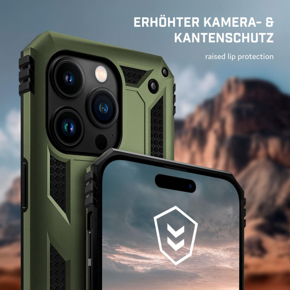 ONEFLOW Titan Cover iPhone 15 Pro Panzerhülle Stoßfest – Weiteres Produktbild 3