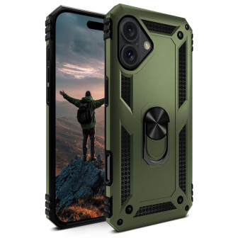 ONEFLOW ONEFLOW Titan Cover iPhone 16 Panzerhülle Stoßfest – Tactical Green
