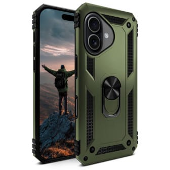 ONEFLOW Titan Cover iPhone 17 Panzerhülle Stoßfest – Tactical Green ONEFLOW Titan Cover iPhone 17 Panzerhülle Stoßfest – Tactical Green