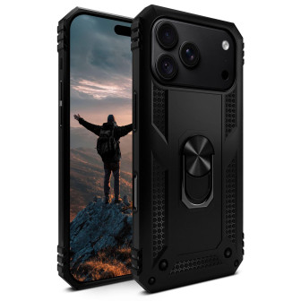 ONEFLOW Titan Cover iPhone 18 Pro Max Panzerhülle Stoßfest – Phantom Black