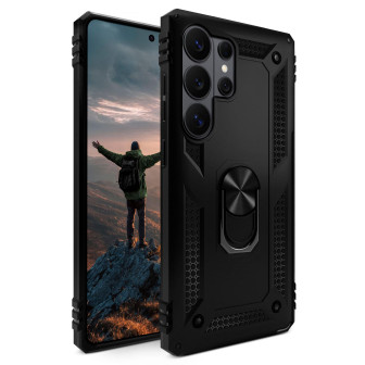 ONEFLOW Titan Cover Samsung Galaxy S26 Ultra Panzerhülle Stoßfest – Phantom Black