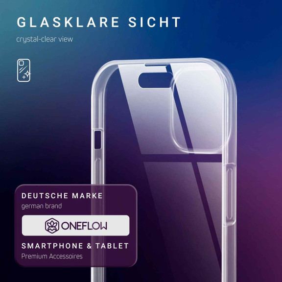 ONEFLOW Touch Case iPhone 15 Plus Komplett Hülle 360 Grad – Weiteres Produktbild 3