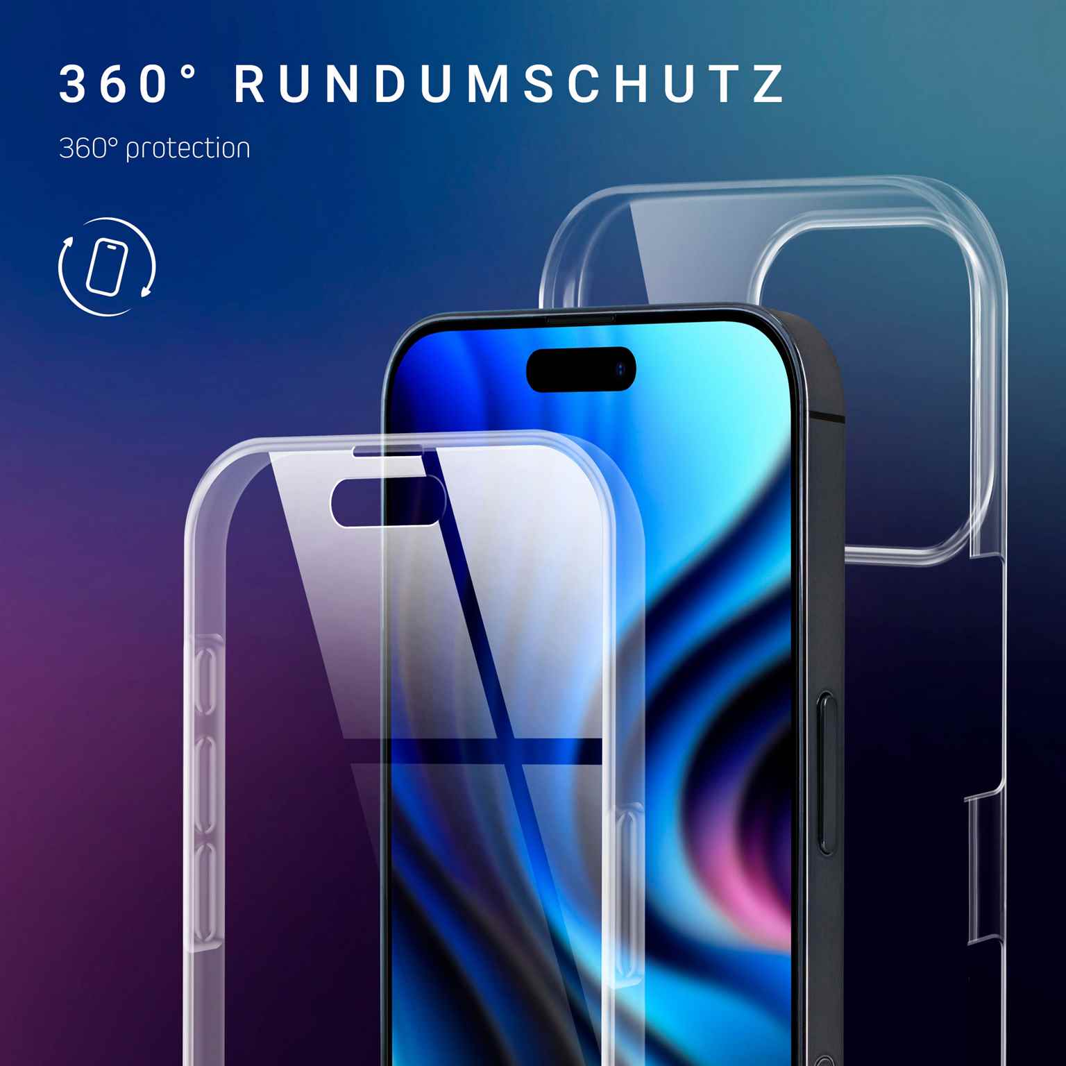 ONEFLOW Touch Case iPhone 16 Pro Max Komplett Hülle 360 Grad – Weiteres Produktbild 2 ONEFLOW Touch Case iPhone 16 Pro Max Komplett Hülle 360 Grad – Weiteres Produktbild 2