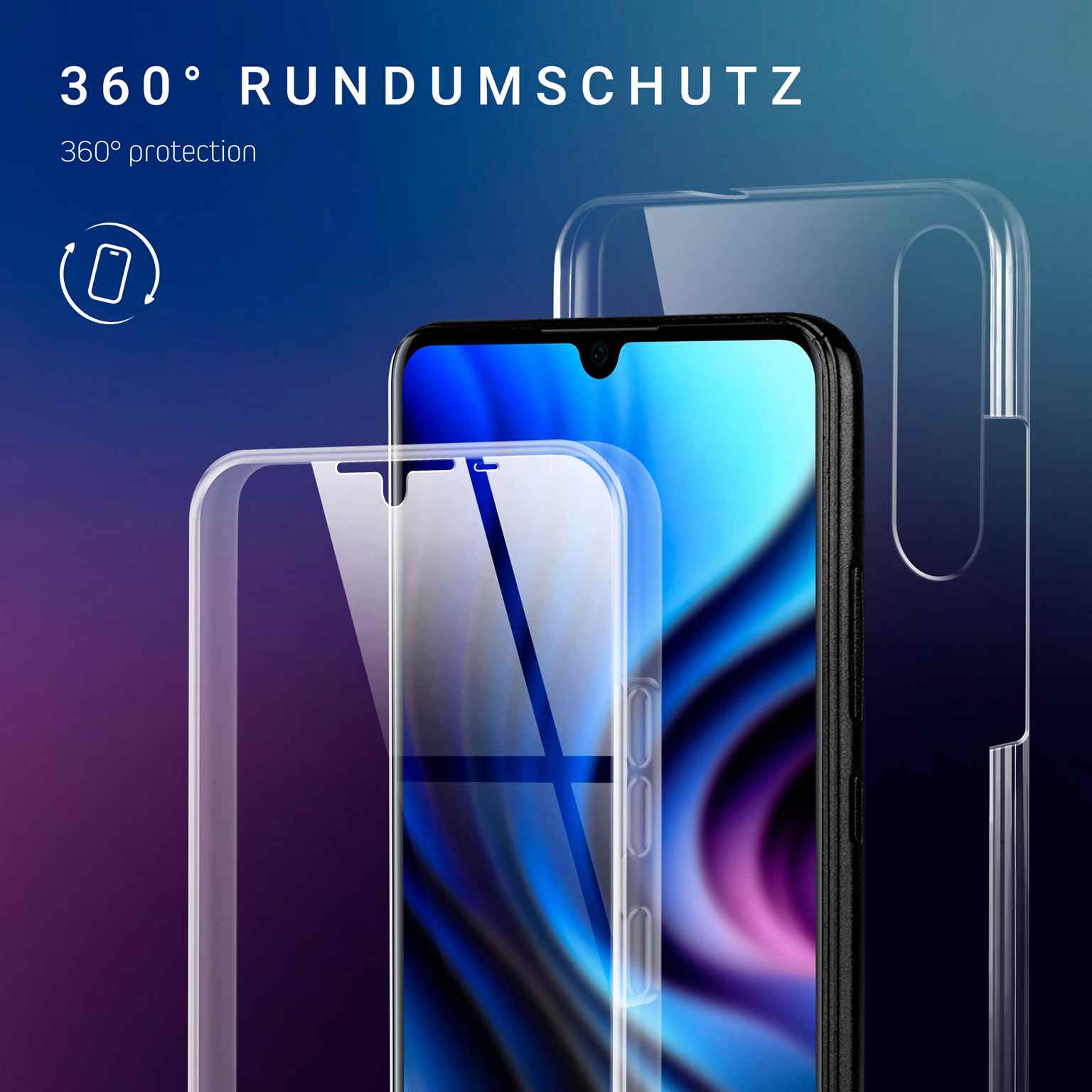ONEFLOW Touch Case Huawei P30 Lite New Edition Komplett Hülle 360 Grad – Weiteres Produktbild 2 ONEFLOW Touch Case Huawei P30 Lite New Edition Komplett Hülle 360 Grad – Weiteres Produktbild 2