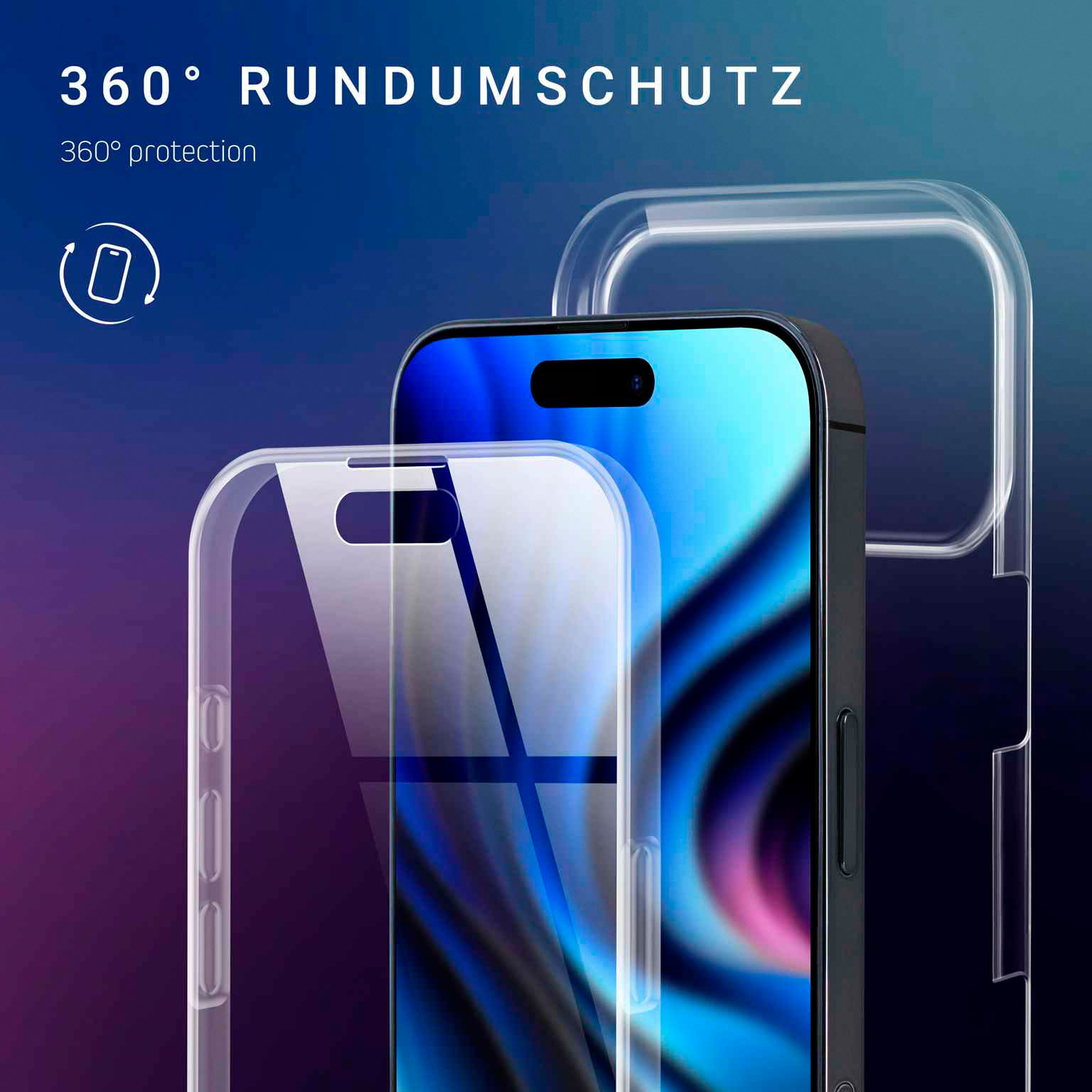ONEFLOW Touch Case iPhone 17 Pro Komplett Hülle 360 Grad – Weiteres Produktbild 2