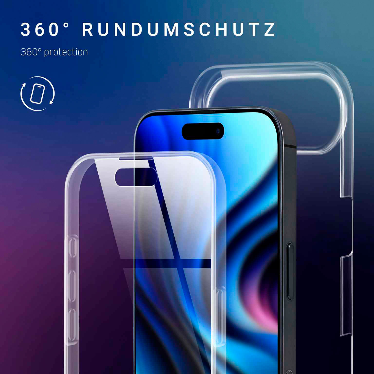 ONEFLOW Touch Case iPhone Air Komplett Hülle 360 Grad – Weiteres Produktbild 2