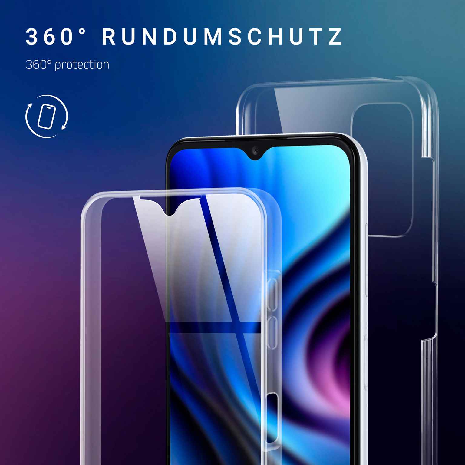 ONEFLOW Touch Case Samsung Galaxy A13 (4G) Komplett Hülle 360 Grad – Weiteres Produktbild 2