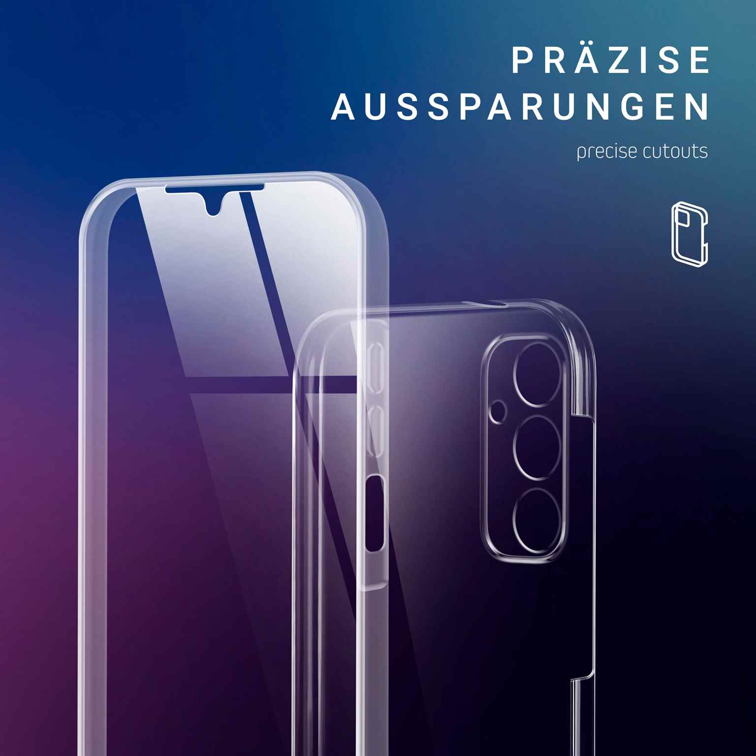 ONEFLOW Touch Case Samsung Galaxy A14 5G Komplett Hülle 360 Grad – Weiteres Produktbild 5