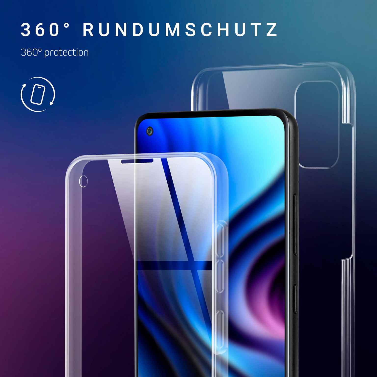 ONEFLOW Touch Case Samsung Galaxy A21s Komplett Hülle 360 Grad – Weiteres Produktbild 2 ONEFLOW Touch Case Samsung Galaxy A21s Komplett Hülle 360 Grad – Weiteres Produktbild 2