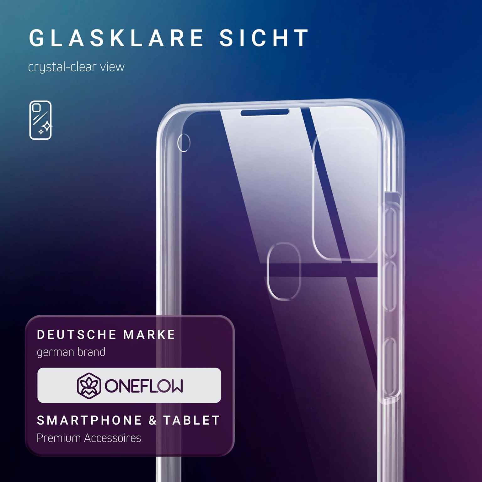ONEFLOW Touch Case Samsung Galaxy A21s Komplett Hülle 360 Grad – Weiteres Produktbild 3