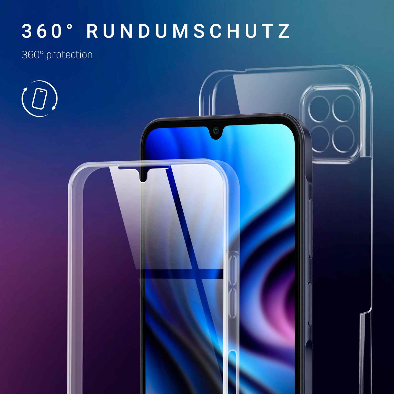 ONEFLOW Touch Case Samsung Galaxy A25 5G Komplett Hülle 360 Grad – Weiteres Produktbild 2 ONEFLOW Touch Case Samsung Galaxy A25 5G Komplett Hülle 360 Grad – Weiteres Produktbild 2