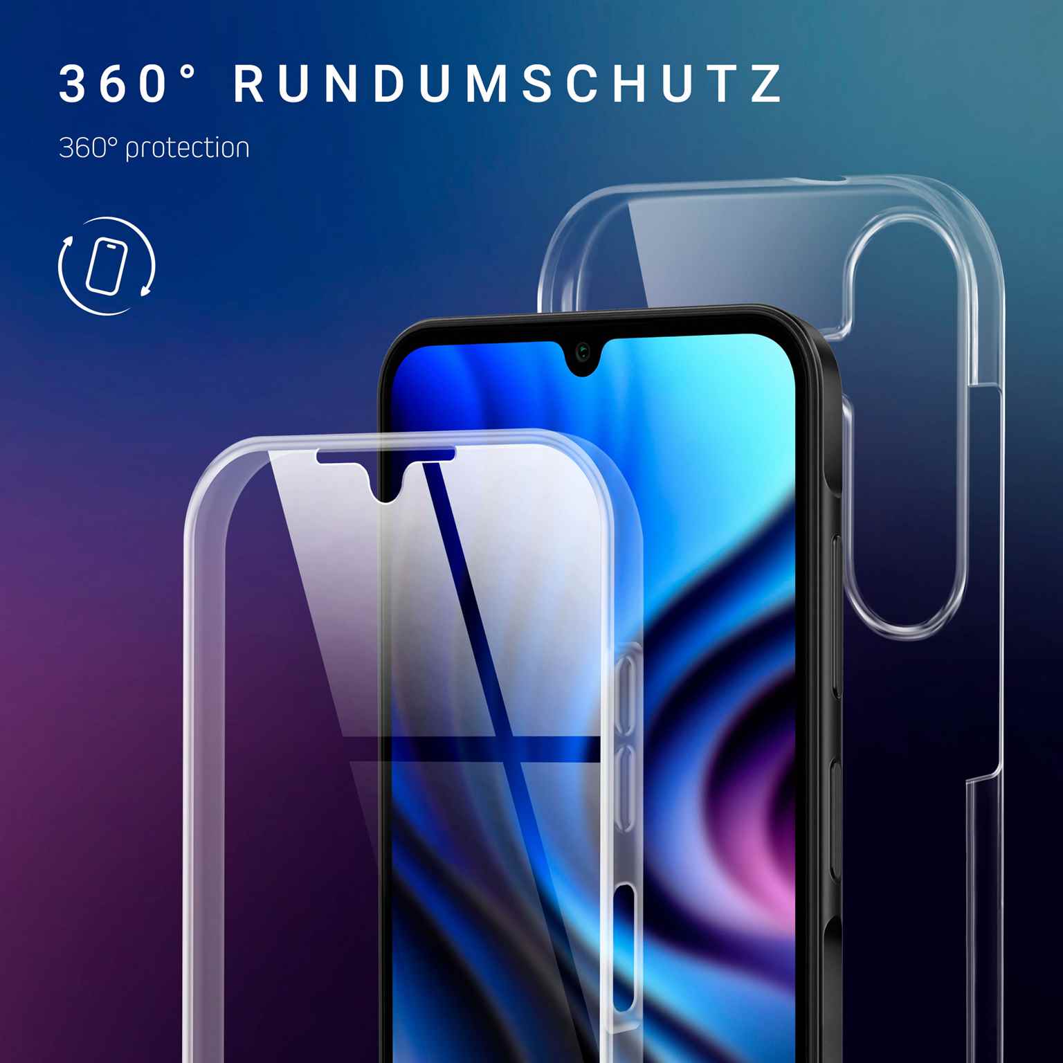 ONEFLOW Touch Case Samsung Galaxy A26 5G Komplett Hülle 360 Grad – Weiteres Produktbild 2 ONEFLOW Touch Case Samsung Galaxy A26 5G Komplett Hülle 360 Grad – Weiteres Produktbild 2