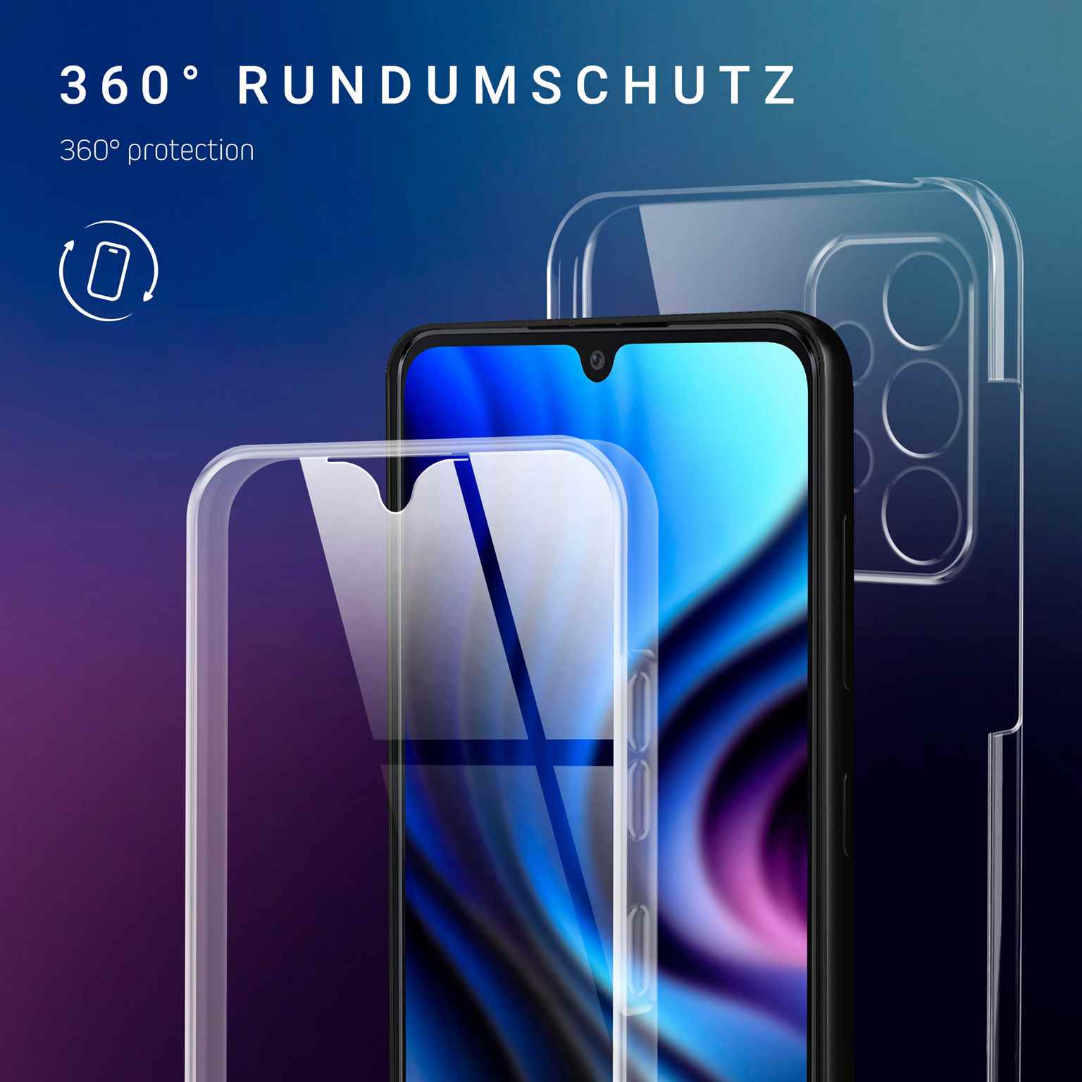 ONEFLOW Touch Case Samsung Galaxy A33 5G Komplett Hülle 360 Grad – Weiteres Produktbild 2