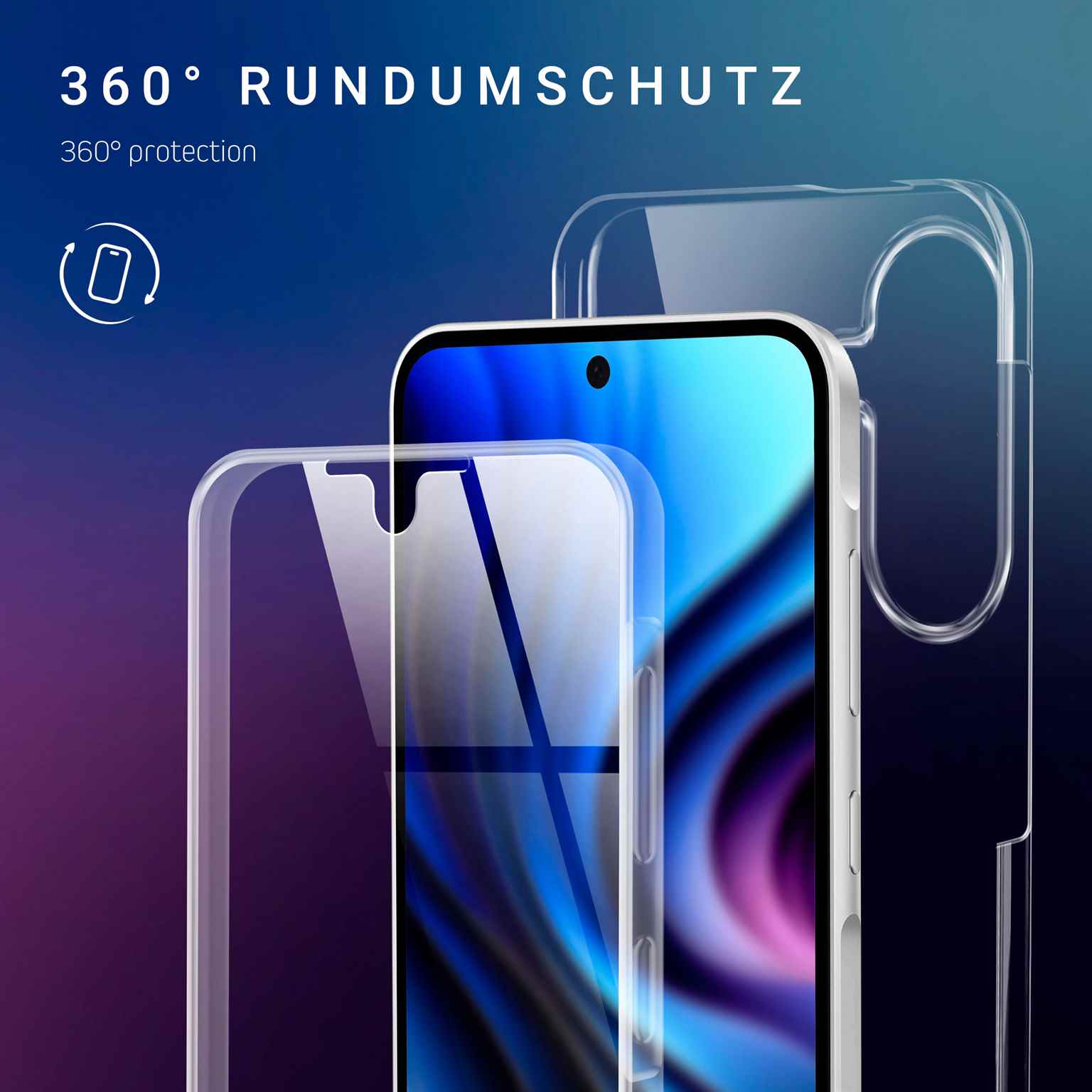 ONEFLOW Touch Case Samsung Galaxy A56 5G Komplett Hülle 360 Grad – Weiteres Produktbild 2 ONEFLOW Touch Case Samsung Galaxy A56 5G Komplett Hülle 360 Grad – Weiteres Produktbild 2