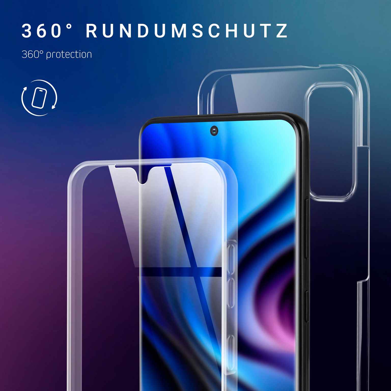 ONEFLOW Touch Case Samsung Galaxy S20 5G Komplett Hülle 360 Grad – Weiteres Produktbild 2