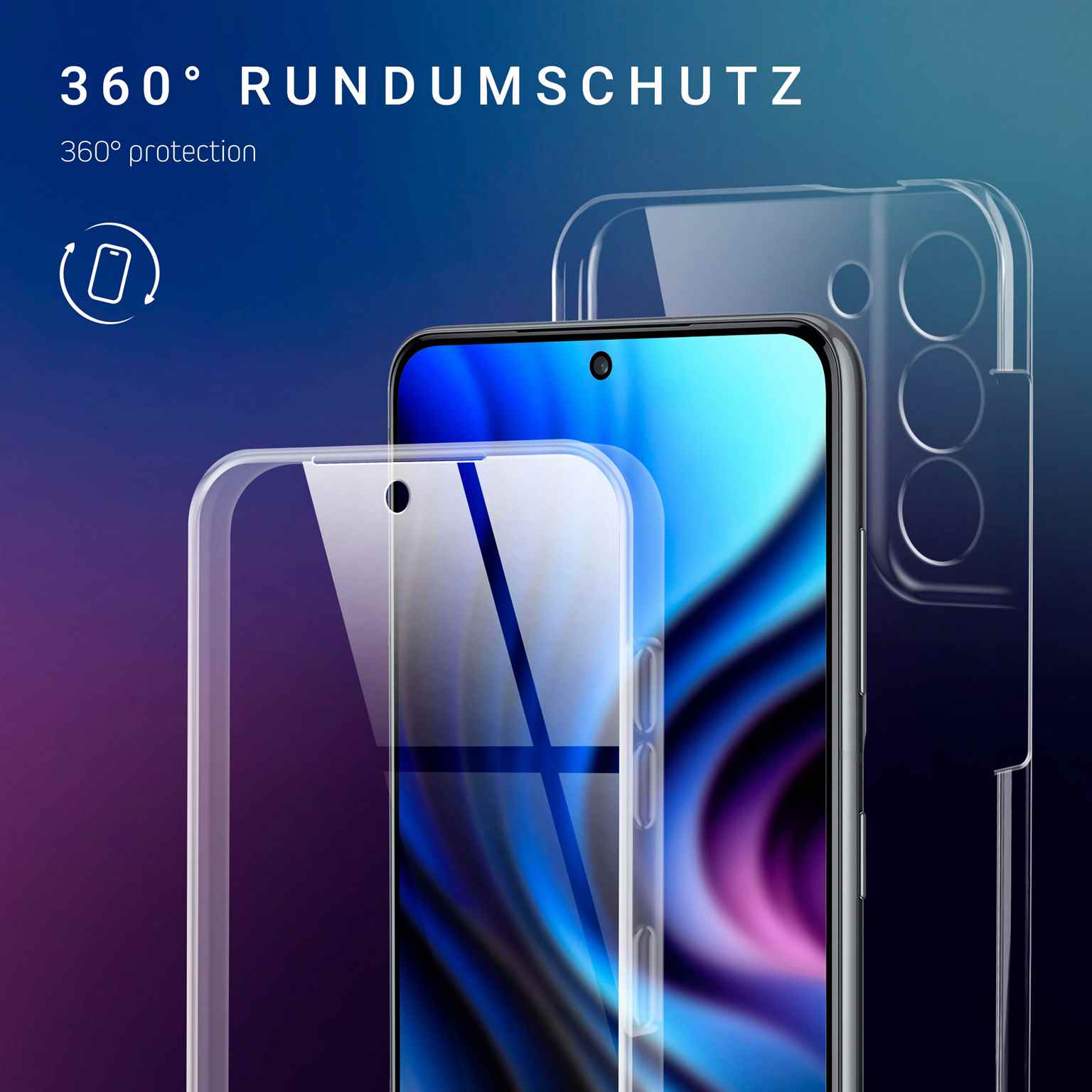 ONEFLOW Touch Case Samsung Galaxy S21 FE 5G Komplett Hülle 360 Grad – Weiteres Produktbild 2