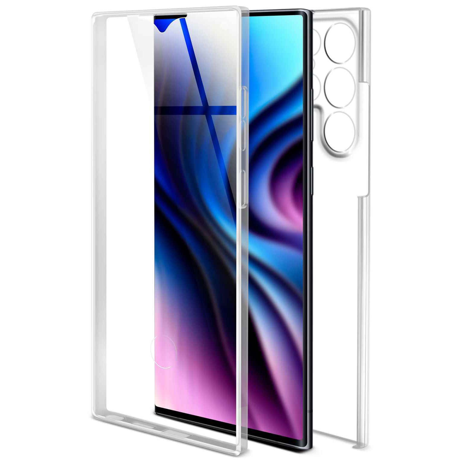 ONEFLOW Touch Case Samsung Galaxy S22 Ultra Komplett Hülle 360 Grad – undefined