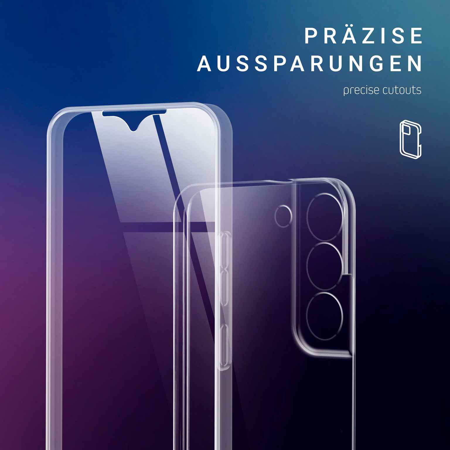 ONEFLOW Touch Case Samsung Galaxy S22 Komplett Hülle 360 Grad – Weiteres Produktbild 5