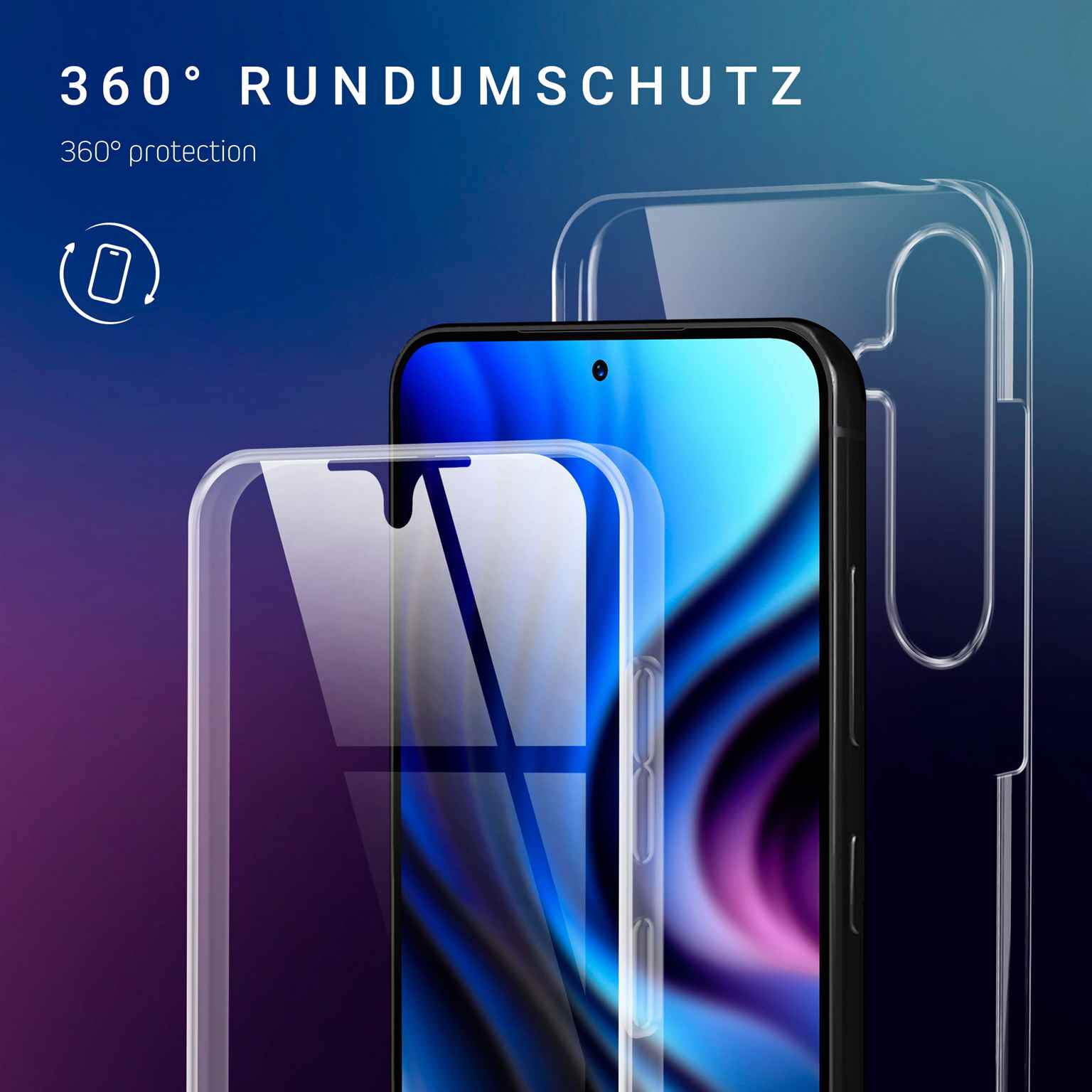 ONEFLOW Touch Case Samsung Galaxy S23 FE Komplett Hülle 360 Grad – Weiteres Produktbild 2