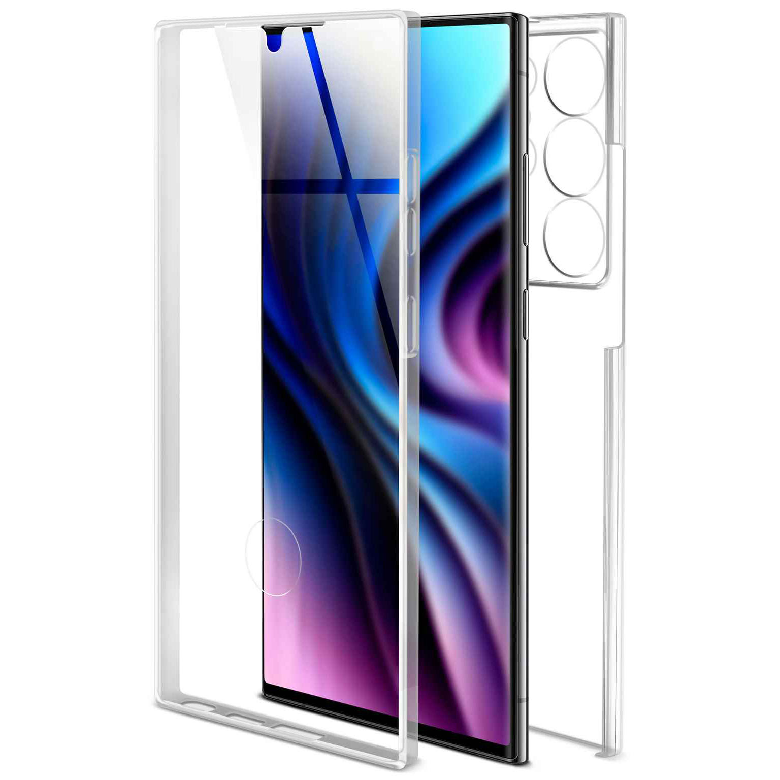 ONEFLOW Touch Case Samsung Galaxy S23 Ultra Komplett Hülle 360 Grad – undefined