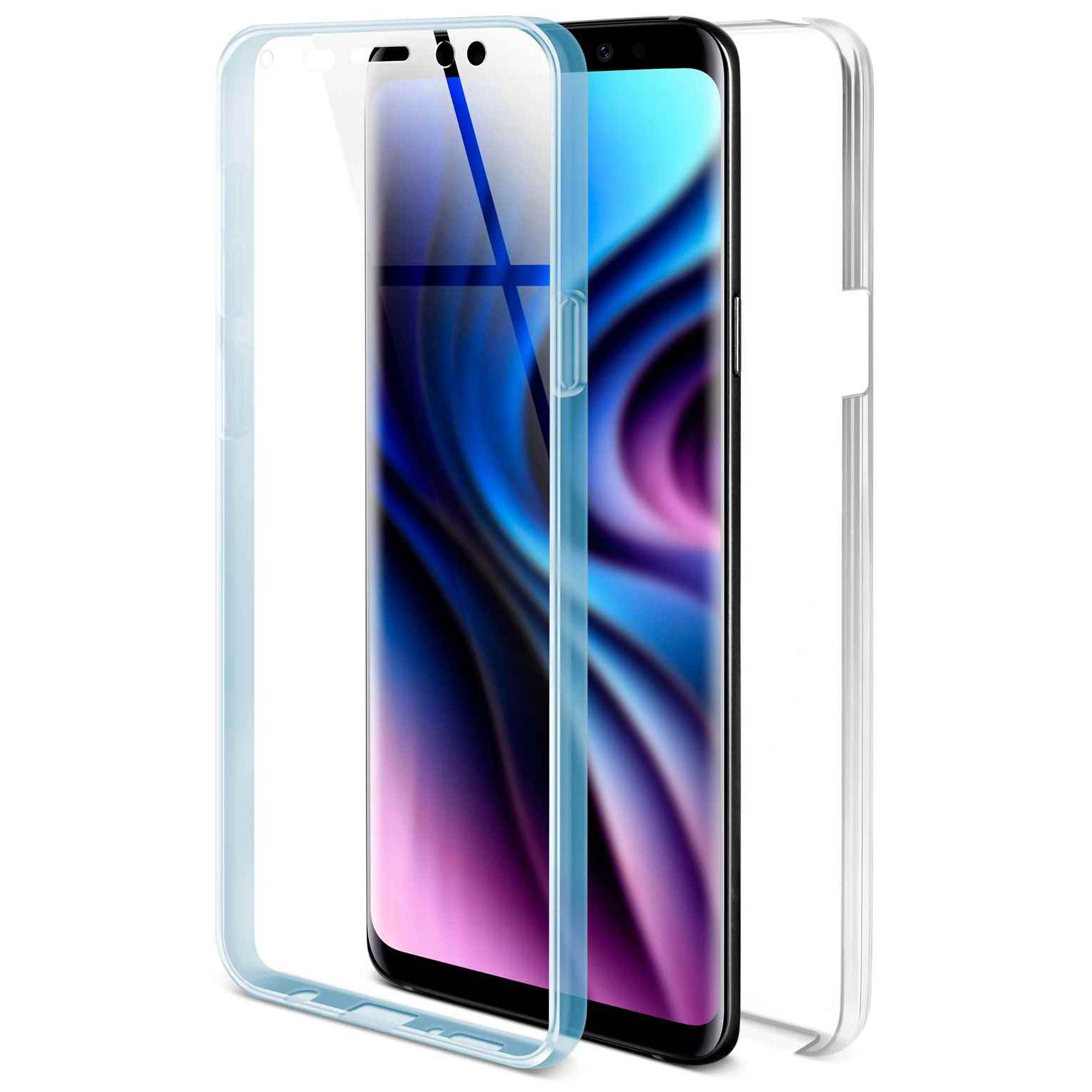 ONEFLOW Touch Case Samsung Galaxy S9 Plus Komplett Hülle 360 Grad