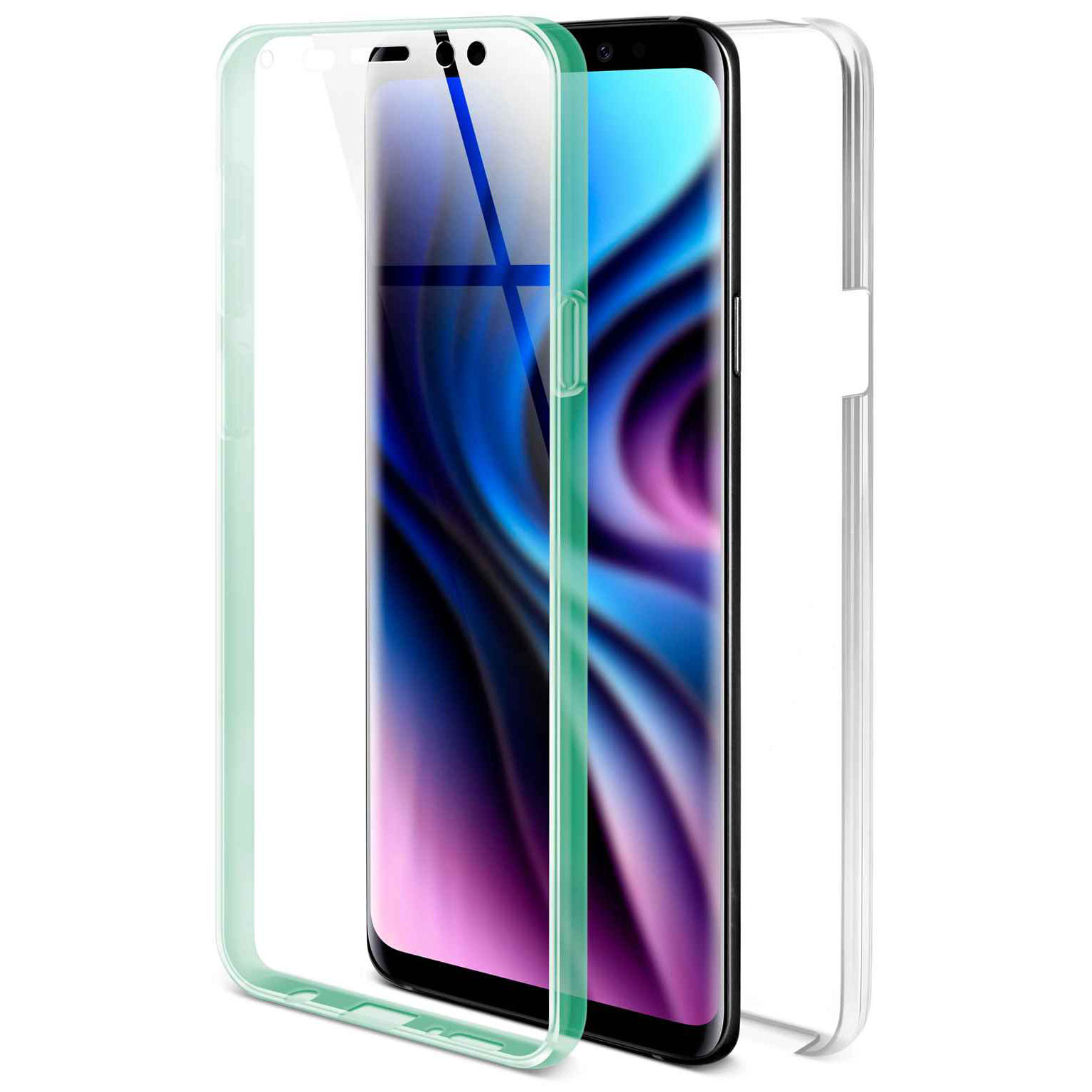 ONEFLOW Touch Case Samsung Galaxy S9 Plus Komplett Hülle 360 Grad