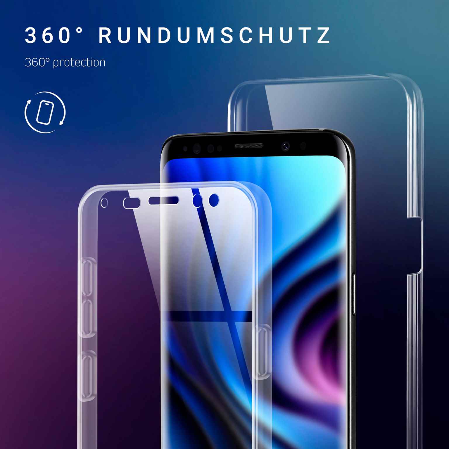 ONEFLOW Touch Case Samsung Galaxy S9 Komplett Hülle 360 Grad – Weiteres Produktbild 2 ONEFLOW Touch Case Samsung Galaxy S9 Komplett Hülle 360 Grad – Weiteres Produktbild 2
