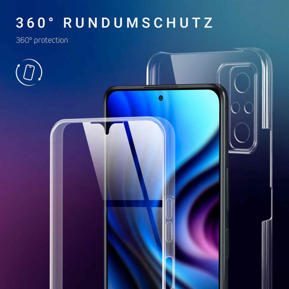 ONEFLOW Touch Case Redmi Note 10 Pro Komplett Hülle 360 Grad – Weiteres Produktbild 2