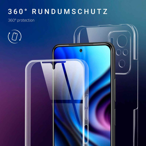 ONEFLOW Touch Case Redmi Note 10 Komplett Hülle 360 Grad – Weiteres Produktbild 2
