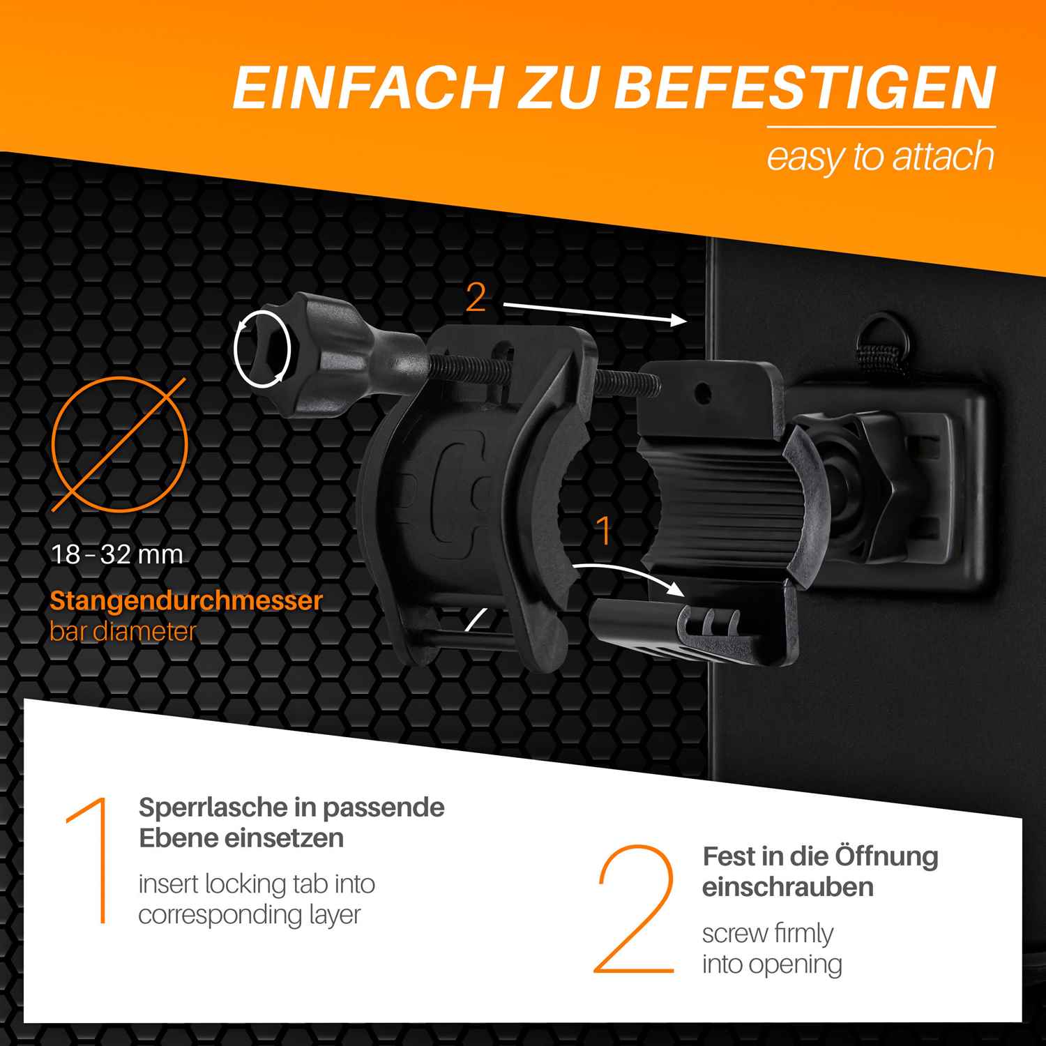moex TravelCompact für Gigaset GS5 Lite – Lenker Fahrradtasche für Fahrrad, E–Bike, Roller uvm. – Weiteres Produktbild 7