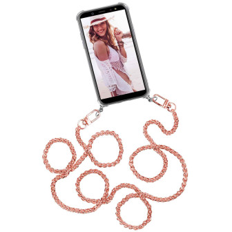 ONEFLOW Twist Case Google Pixel 8 Pro Handykette – Metall Kette – Kette - Roségold