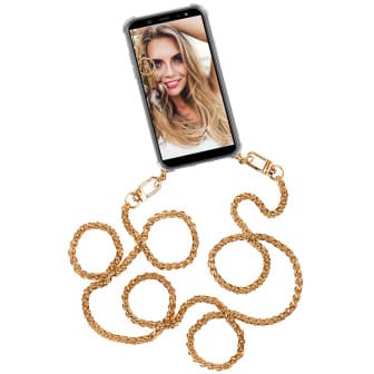 ONEFLOW Twist Case Huawei Mate 20 Lite Handykette – Metall Kette – Kette - Golden ONEFLOW Twist Case Huawei Mate 20 Lite Handykette – Metall Kette – Kette - Golden
